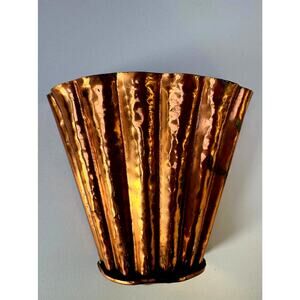 Art Deco Solid Copper Wall Pocket- Artistic MFG Co. Des Moines